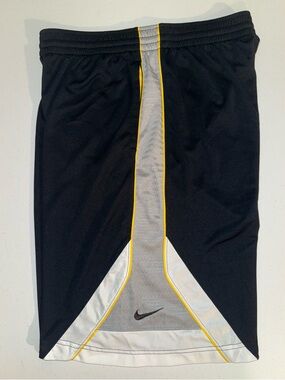 Nike Black, Gray, White, and Gold Basketball Shorts Men’s Size Large